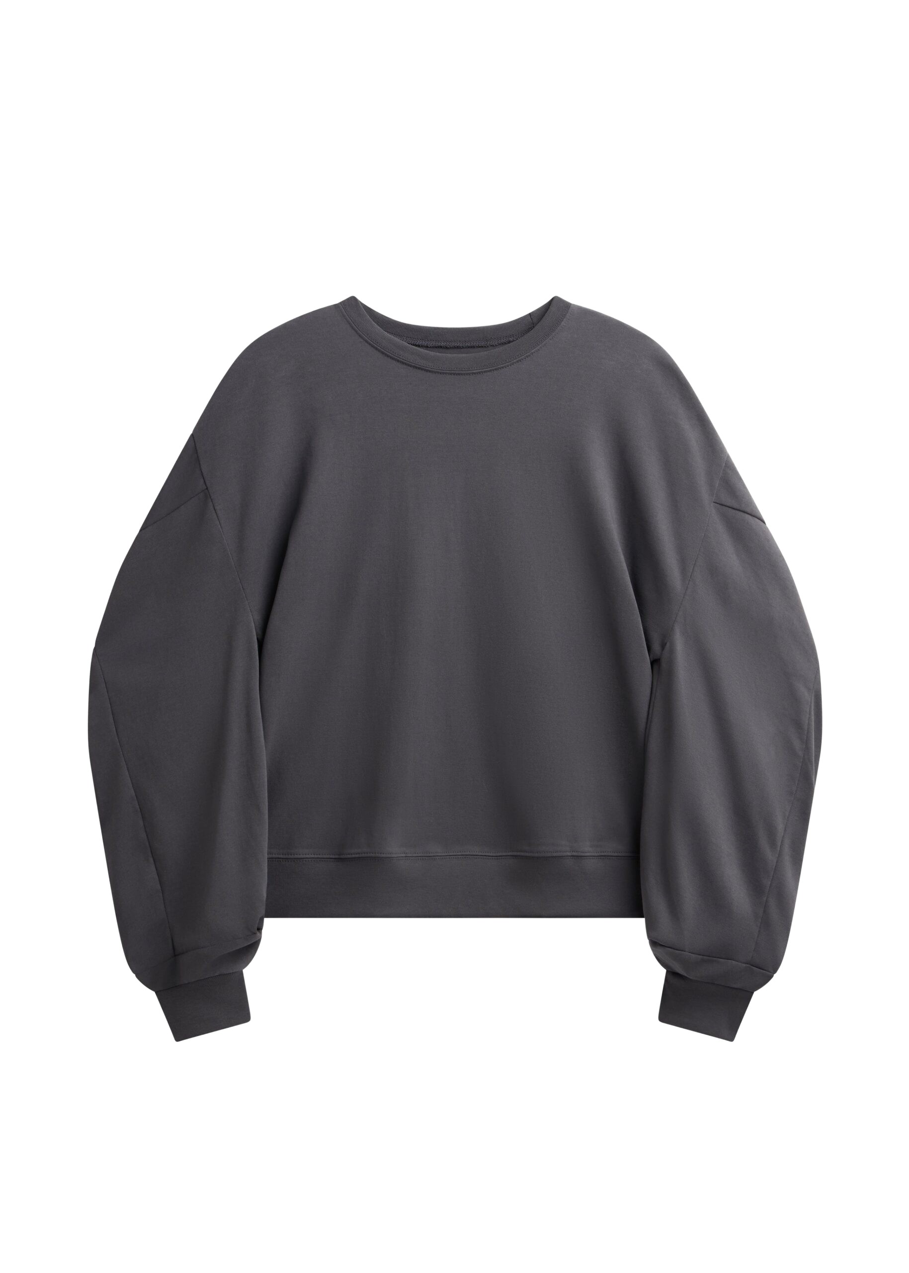 The Frankie Shop Balve Balloon Sleeve Sweatshirt – Grey Top