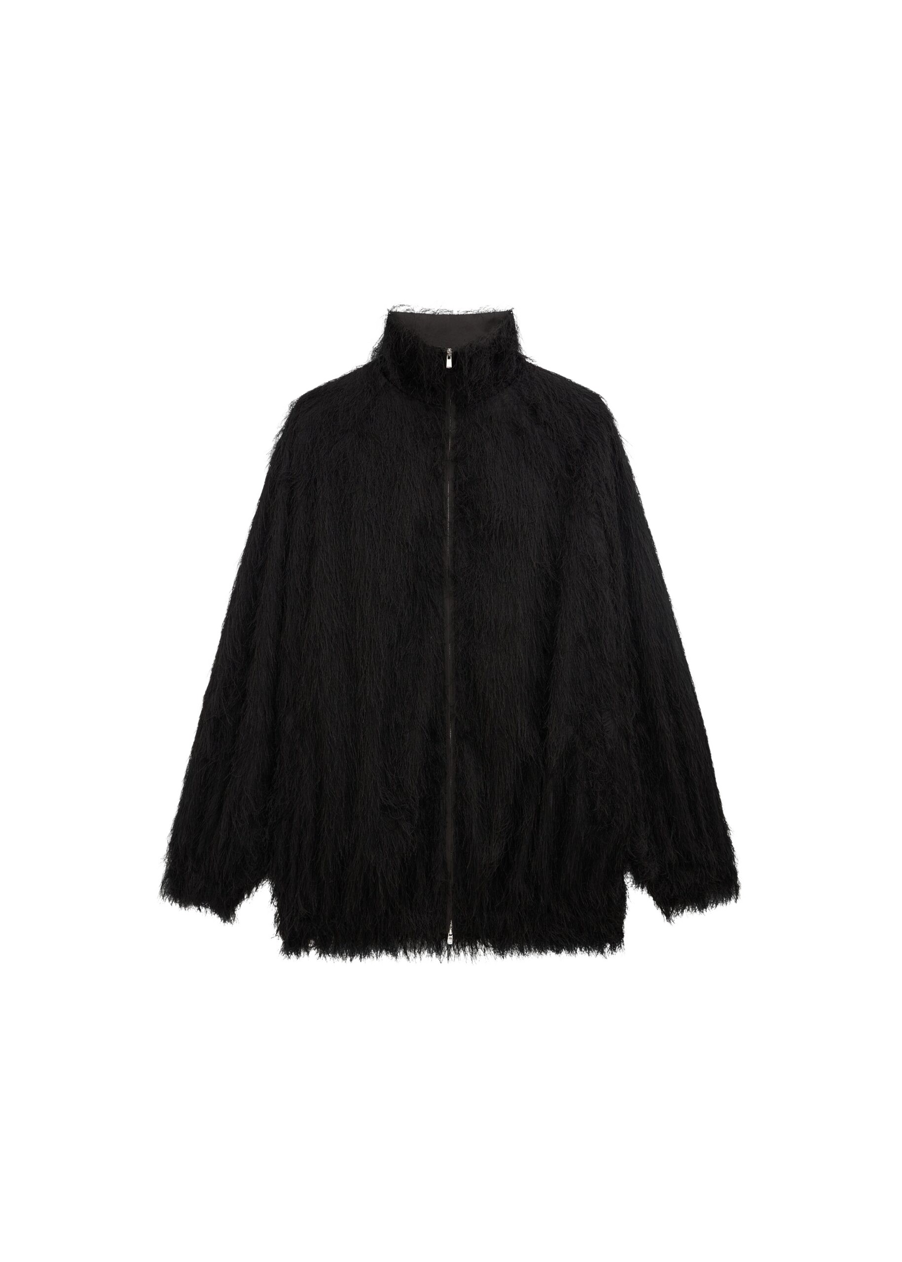 The Frankie Shop Baxter Fringed Track Jacket – Black