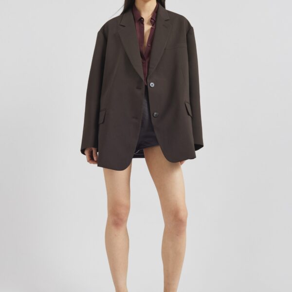 The Frankie Shop Bea Blazer – Dark Espresso, view 6
