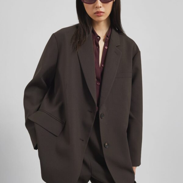 The Frankie Shop Bea Blazer – Dark Espresso, view 8