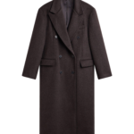The Frankie Shop Bellace Wool Coat - Brown - Oversized Minimalist Coats in Brown - Shop at Luxury Shoes 