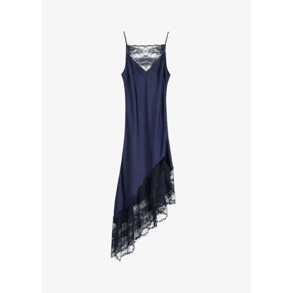 The Frankie Shop By Malene Birger Laynee Maxi Dress - Night Sky - Oversized Minimalist Dresses in Blue - Shop at Luxury Shoes 