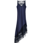 The Frankie Shop By Malene Birger Laynee Maxi Dress - Night Sky - Oversized Minimalist Dresses in Blue - Shop at Luxury Shoes 