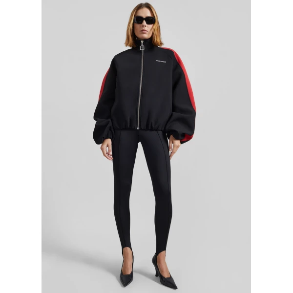 The Frankie Shop Caserta Stirrup Leggings - Black - Oversized Minimalist Pants in Black - Shop at Luxury Shoes 