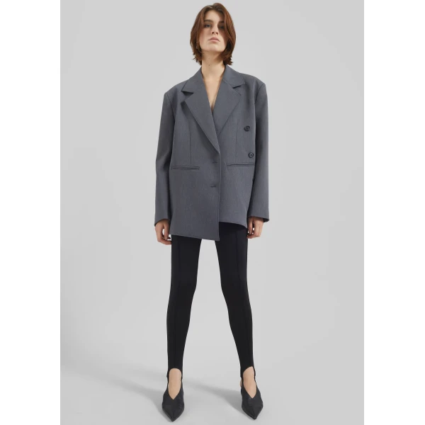 The Frankie Shop Caserta Stirrup Leggings - Black - Oversized Minimalist Pants in Black - Shop at Luxury Shoes 