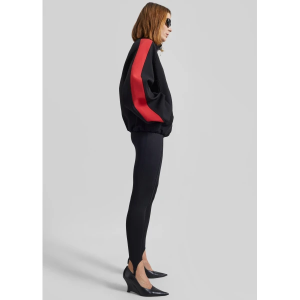 The Frankie Shop Caserta Stirrup Leggings - Black - Oversized Minimalist Pants in Black - Shop at Luxury Shoes 