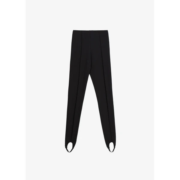 The Frankie Shop Caserta Stirrup Leggings - Black - Oversized Minimalist Pants in Black - Shop at Luxury Shoes 