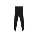 The Frankie Shop Caserta Stirrup Leggings - Black - Oversized Minimalist Pants in Black - Shop at Luxury Shoes 