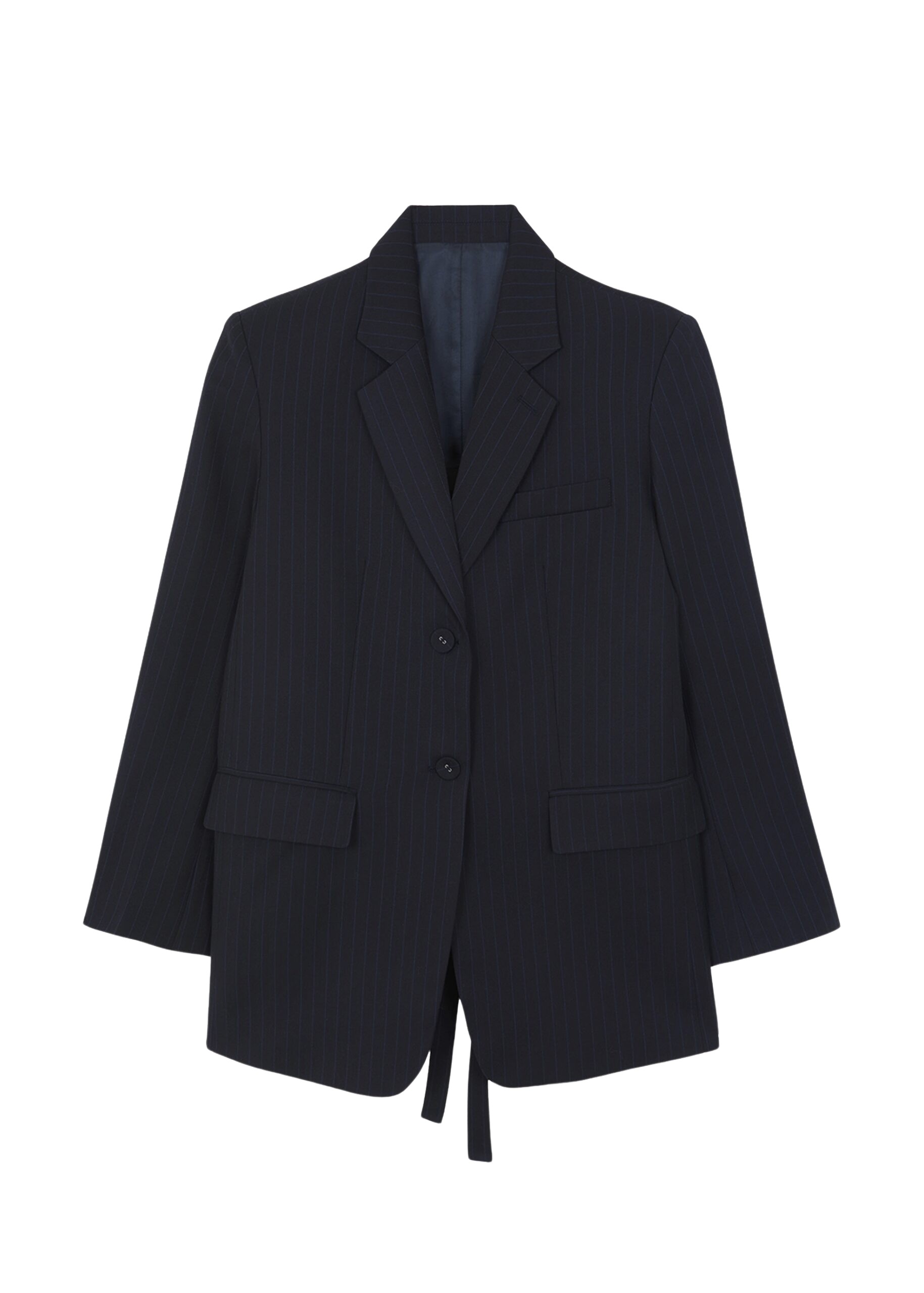 The-Frankie-Shop-Cedric-Open-Back-Blazer-Navy-Stripe-coveti-9-scaled76230_nobg The Frankie Shop Cedric Open Back Blazer - Navy Stripe - Oversized Minimalist Jackets in Blue - Shop at Luxury Shoes