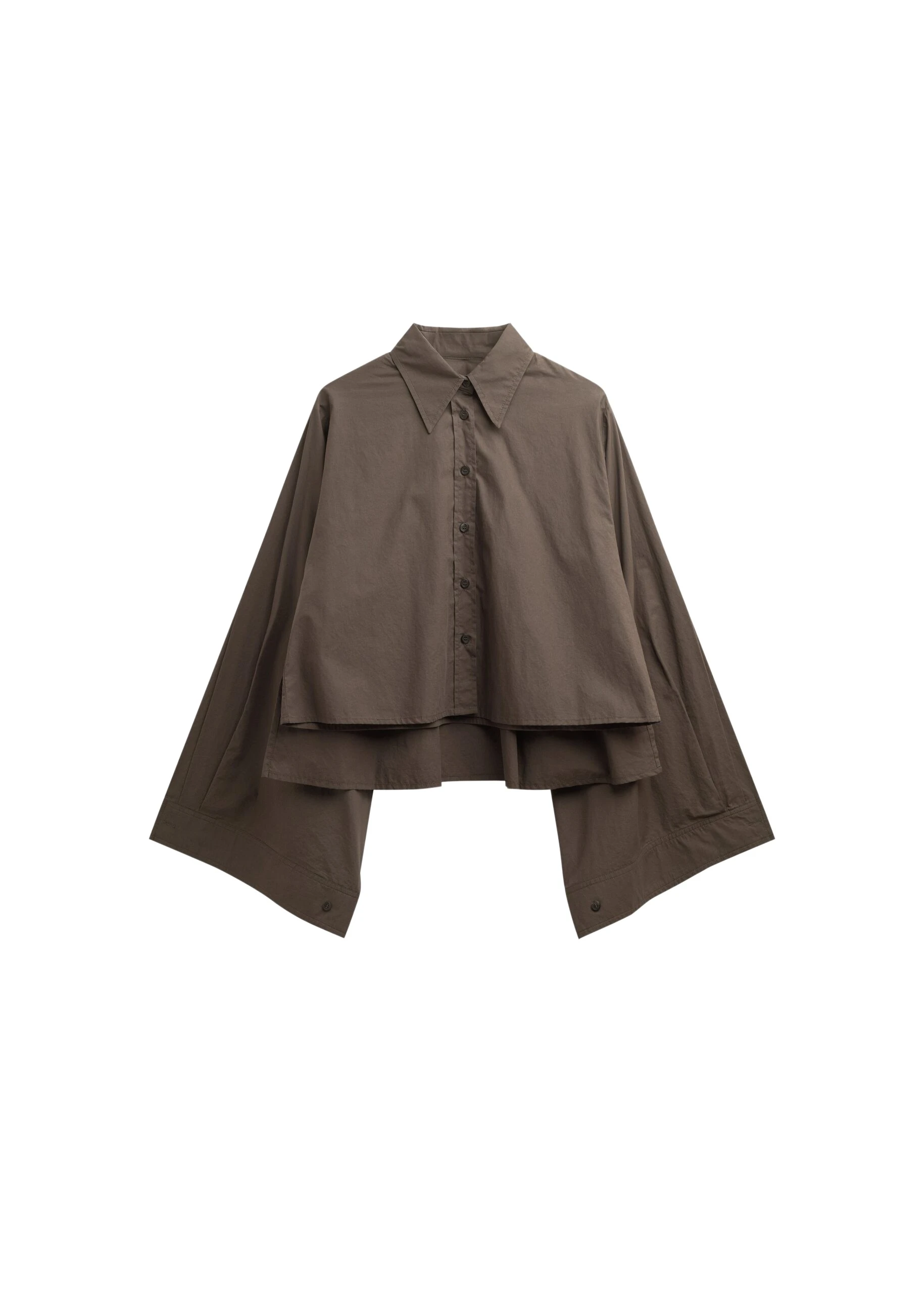 The-Frankie-Shop-Dharoi-Adjustable-Sleeve-Layered-Shirt-Brown-coveti-9-scaled98968_nobg The Frankie Shop Dharoi Adjustable Sleeve Layered Shirt - Brown - Oversized Minimalist Tops in Brown - Shop at Luxury Shoes