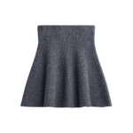 The Frankie Shop Dienne Knit Mini Skirt - Grey - Oversized Minimalist Skirts in Grey - Shop at Luxury Shoes 