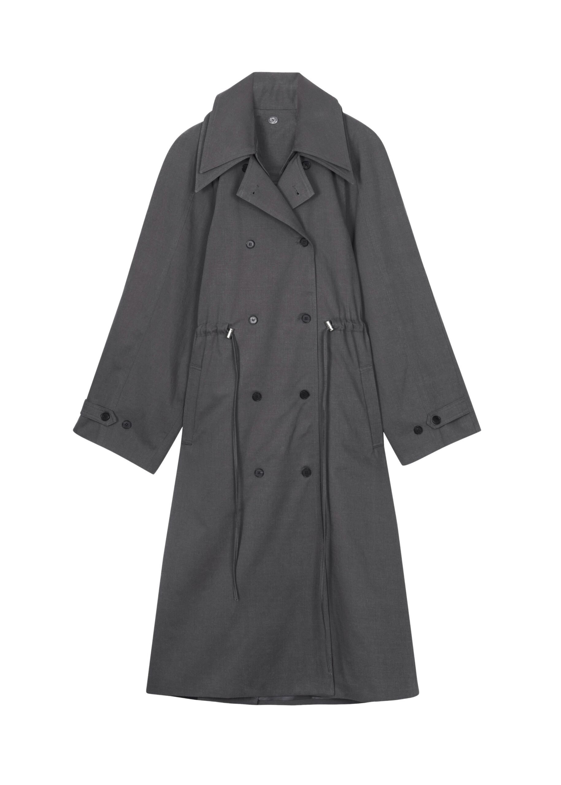 The-Frankie-Shop-Elrod-Drawstring-Trench-Grey-coveti-9-scaled66006_nobg The Frankie Shop Elrod Drawstring Trench - Grey - Oversized Minimalist Coats in Grey - Shop at Luxury Shoes