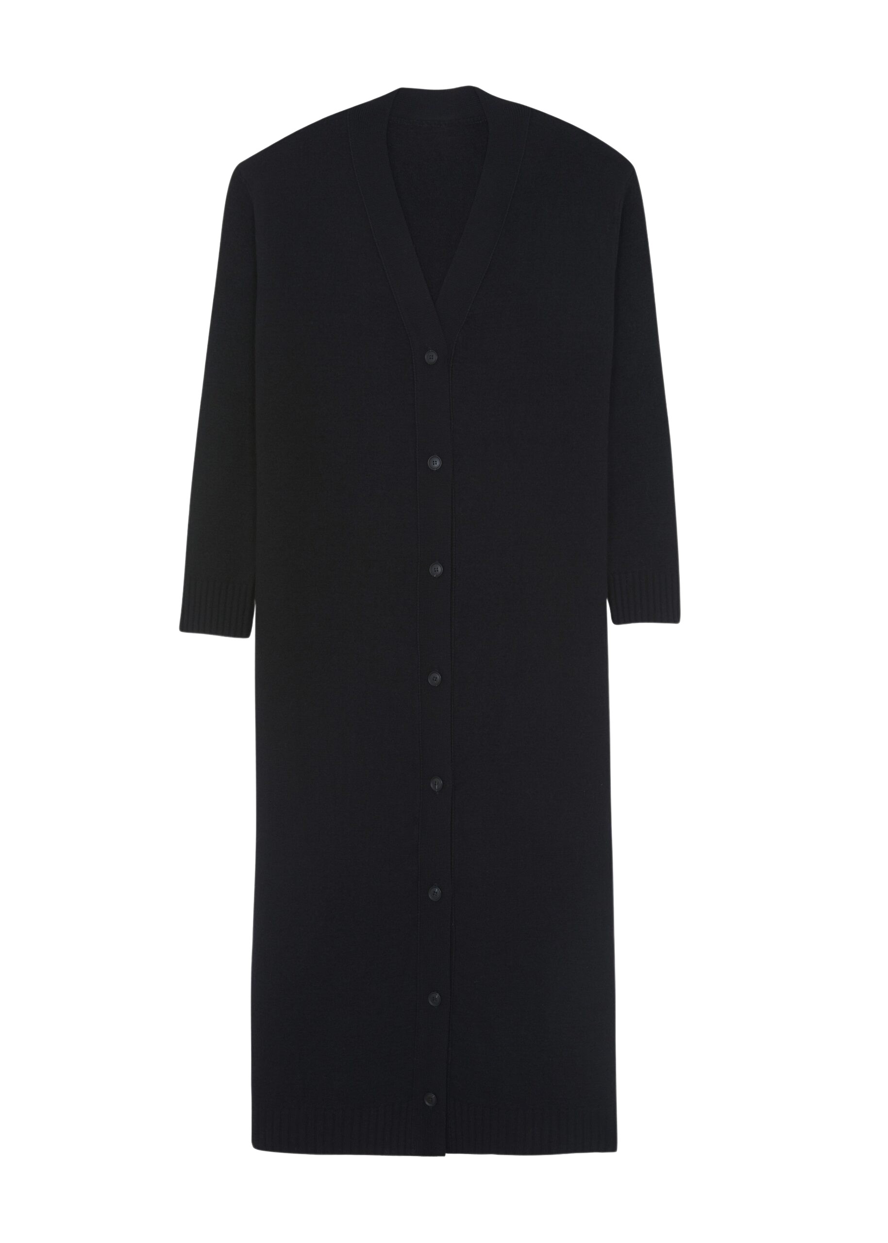 The Frankie Shop Emi Long Knit Cardigan – Black