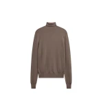 The Frankie Shop Eve Thin Turtleneck Sweater - Dark Taupe - Oversized Minimalist Knitwear in Brown - Shop at Luxury Shoes 