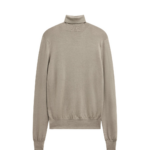 The Frankie Shop Eve Thin Turtleneck Sweater - Taupe - Oversized Minimalist Knitwear in Brown - Shop at Luxury Shoes 