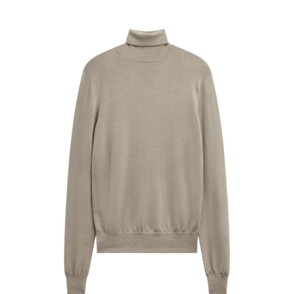 The Frankie Shop Eve Thin Turtleneck Sweater – Taupe