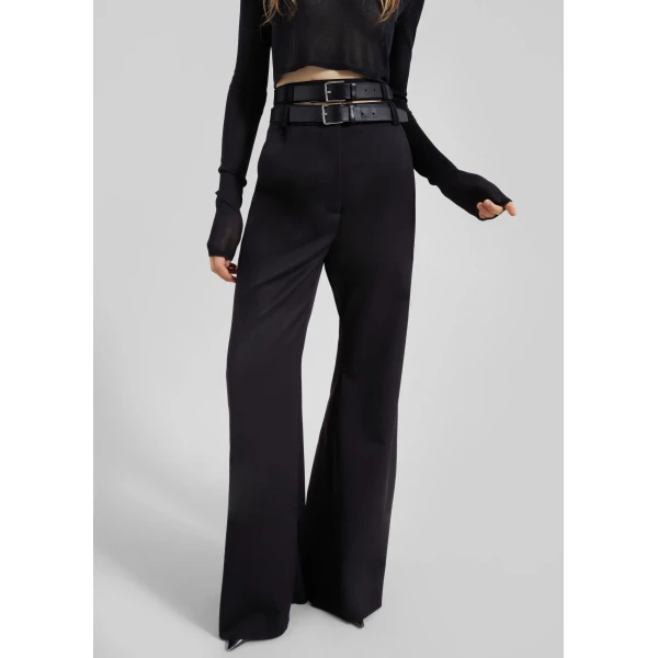 The Frankie Shop Gudu Trousers #03 - Black - Oversized Minimalist Pants in Black - Shop at Luxury Shoes 