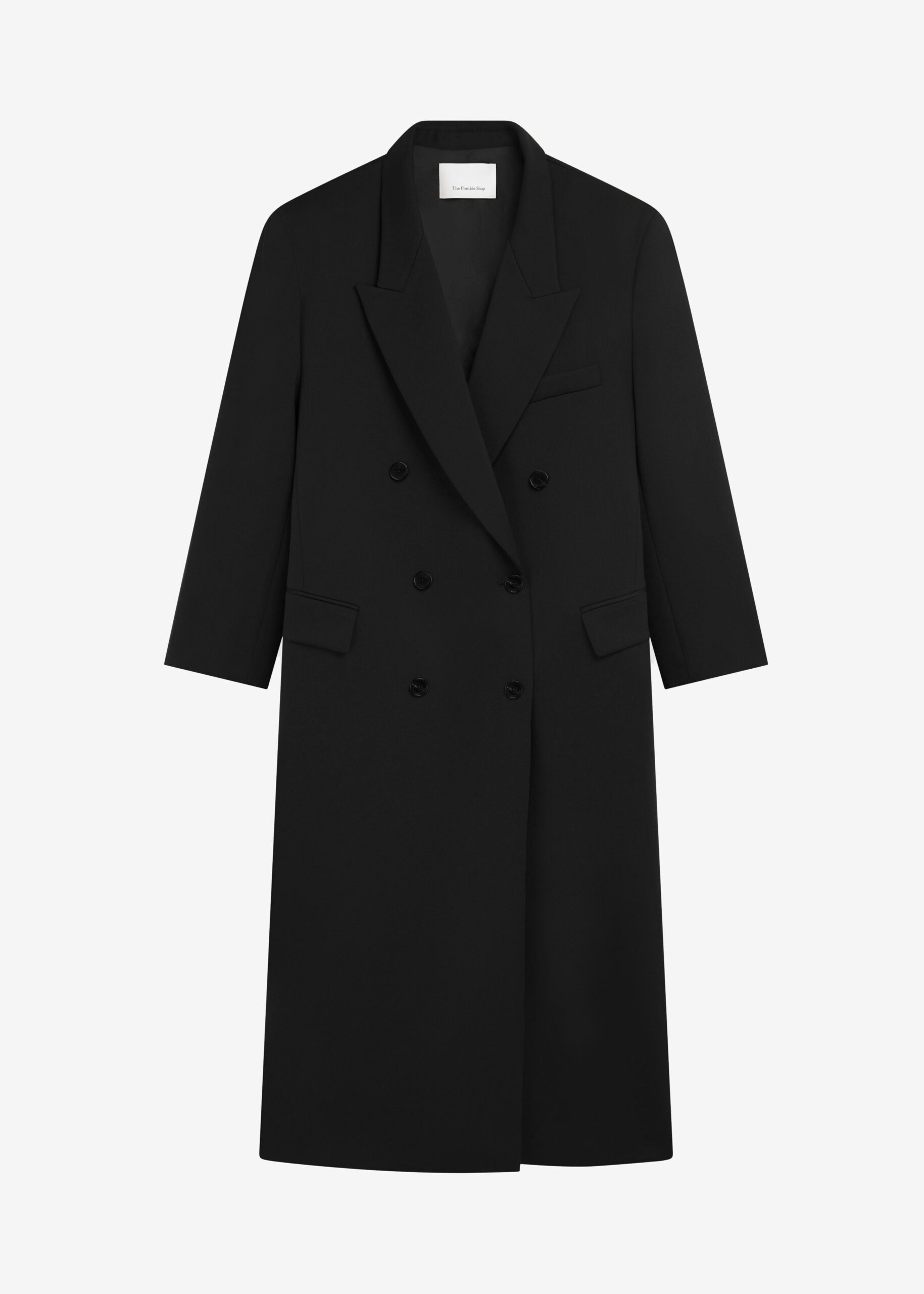 Jane Long Coat - Black by The Frankie Shop - Coats The Frankie Shop Jane Long Coat - Black - Oversized Minimalist Coats in Black - Shop at Luxury Shoes