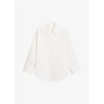 The Frankie Shop Kent Button Up Shirt - White - Oversized Minimalist Tops in White - Shop at Luxury Shoes 