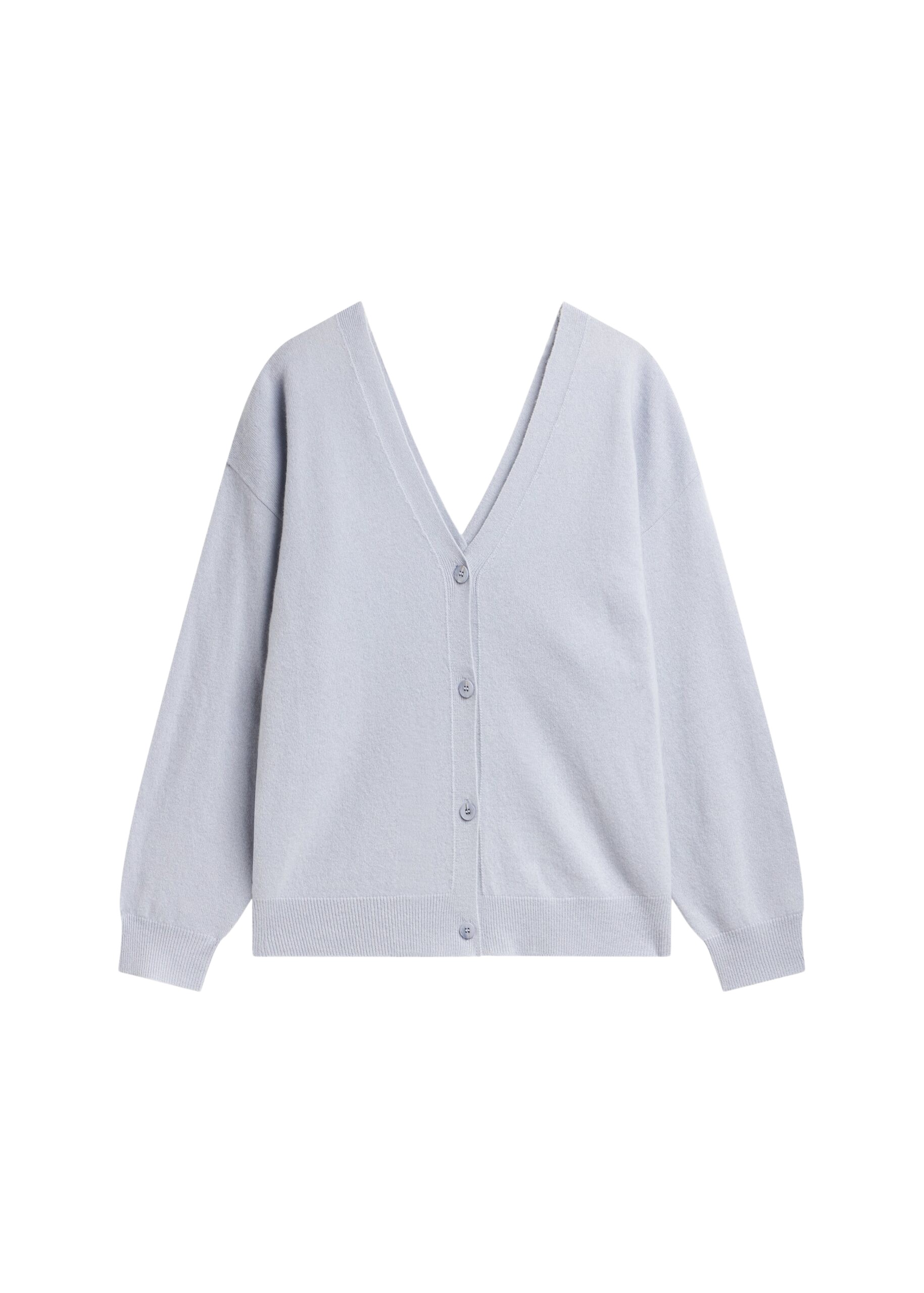 The Frankie Shop Lachen Double-Sided Wool Cardigan – Powder Blue