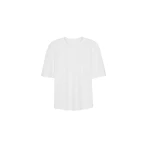 The Frankie Shop Laval Sculpted Sleeve T-Shirt - White - Oversized Minimalist Tops in White - Shop at Luxury Shoes 