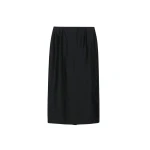 The Frankie Shop Lenore Semi Sheer Midi Skirt - Black - Oversized Minimalist Skirts in Black - Shop at Luxury Shoes 