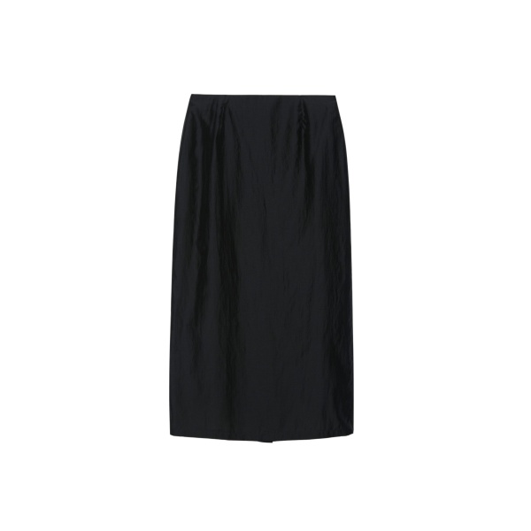 The Frankie Shop Lenore Semi Sheer Midi Skirt - Black - Oversized Minimalist Skirts in Black - Shop at Luxury Shoes 