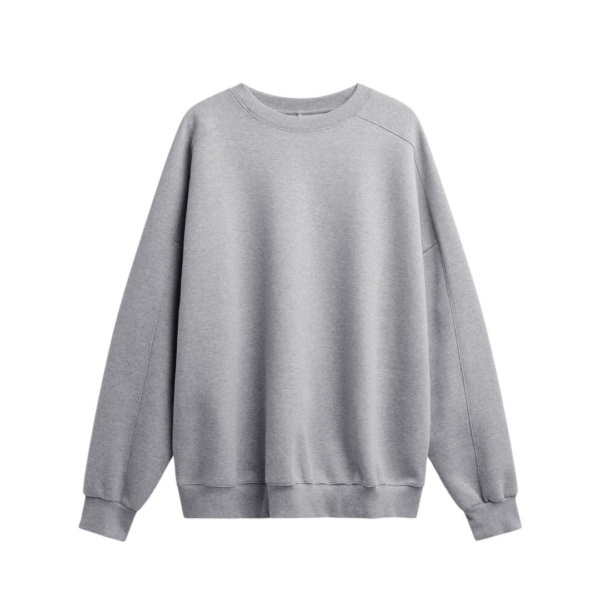 The Frankie Shop Lonay Balloon Sleeve Sweatshirt - Grey - Oversized Minimalist Tops in Grey - Shop at Luxury Shoes 