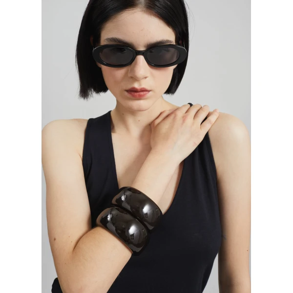 The Frankie Shop Loulou De Saison Albia Lds Tank Top - Black - Oversized Minimalist Tops in Black - Shop at Luxury Shoes 