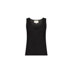 The Frankie Shop Loulou De Saison Albia Lds Tank Top - Black - Oversized Minimalist Tops in Black - Shop at Luxury Shoes 