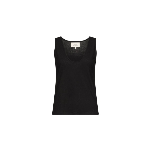 The Frankie Shop Loulou De Saison Albia Lds Tank Top - Black - Oversized Minimalist Tops in Black - Shop at Luxury Shoes 