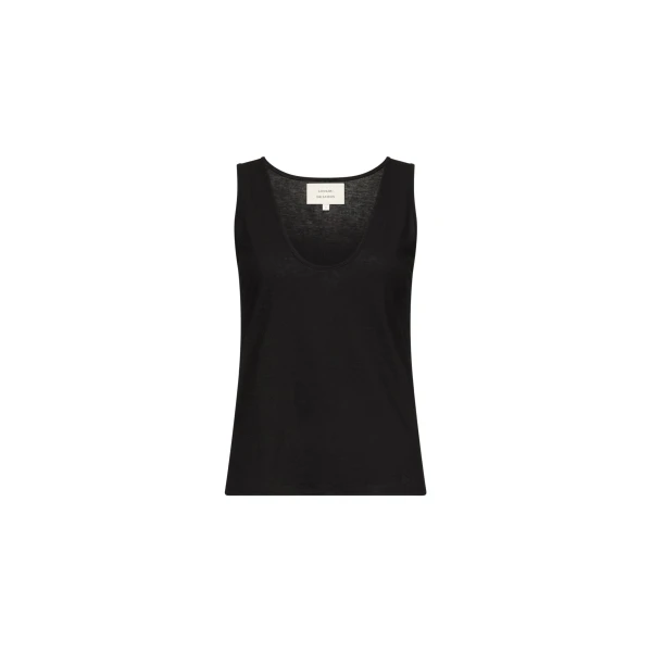 The Frankie Shop Loulou De Saison Albia Lds Tank Top - Black - Oversized Minimalist Tops in Black - Shop at Luxury Shoes 