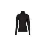 The Frankie Shop Loulou De Saison Gallinara Lds Second Skin Jersey Sweater - Black - Oversized Minimalist Knitwear in Black - Shop at Luxury Shoes 