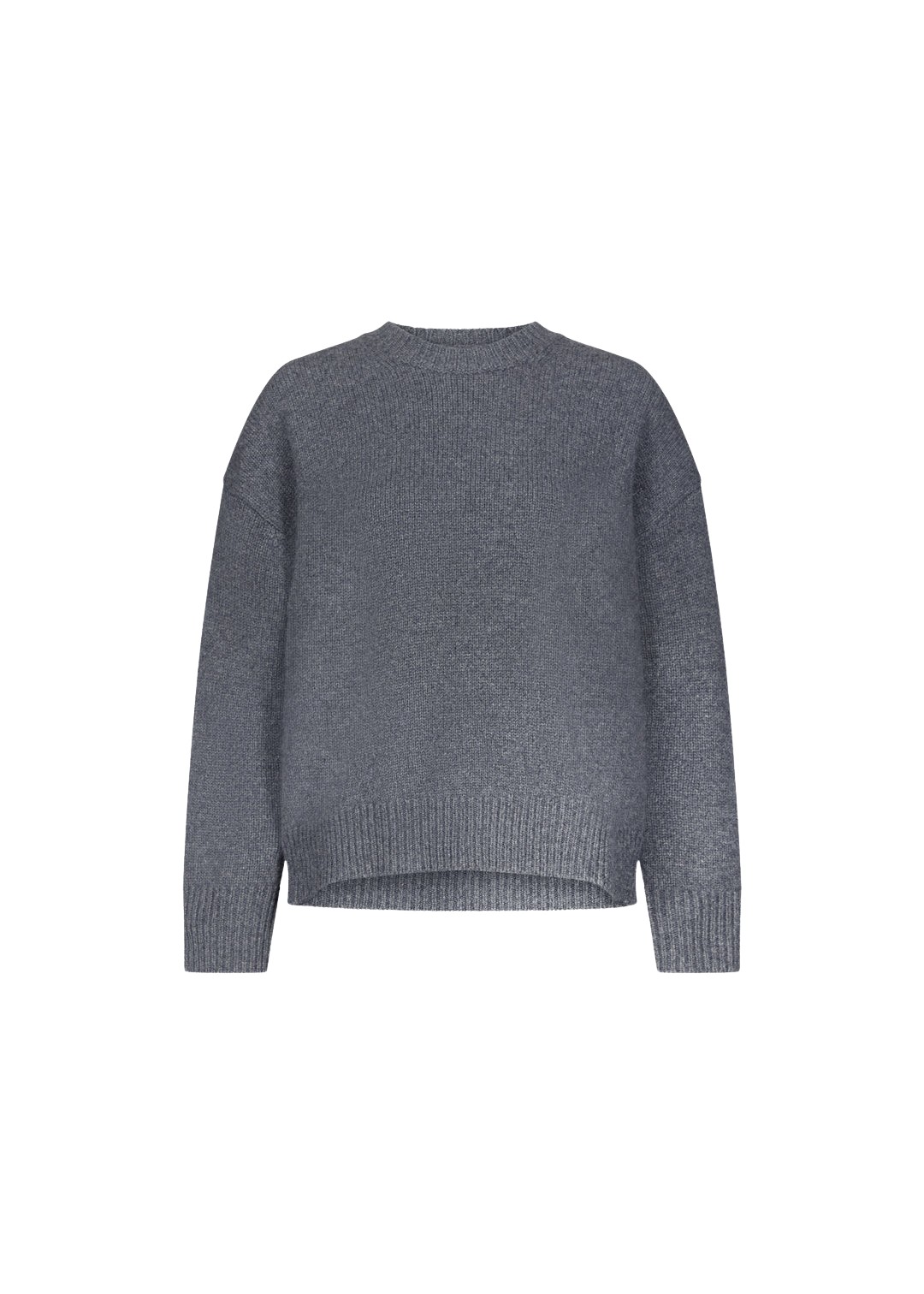 The-Frankie-Shop-Loulou-De-Saison-Pia-Oversized-Cashmere-Sweater-Anthracite-Melange-coveti-964152_nobg The Frankie Shop Loulou De Saison Pia Oversized Cashmere Sweater - Anthracite Melange - Oversized Minimalist Knitwear in Grey - Shop at Luxury Shoes