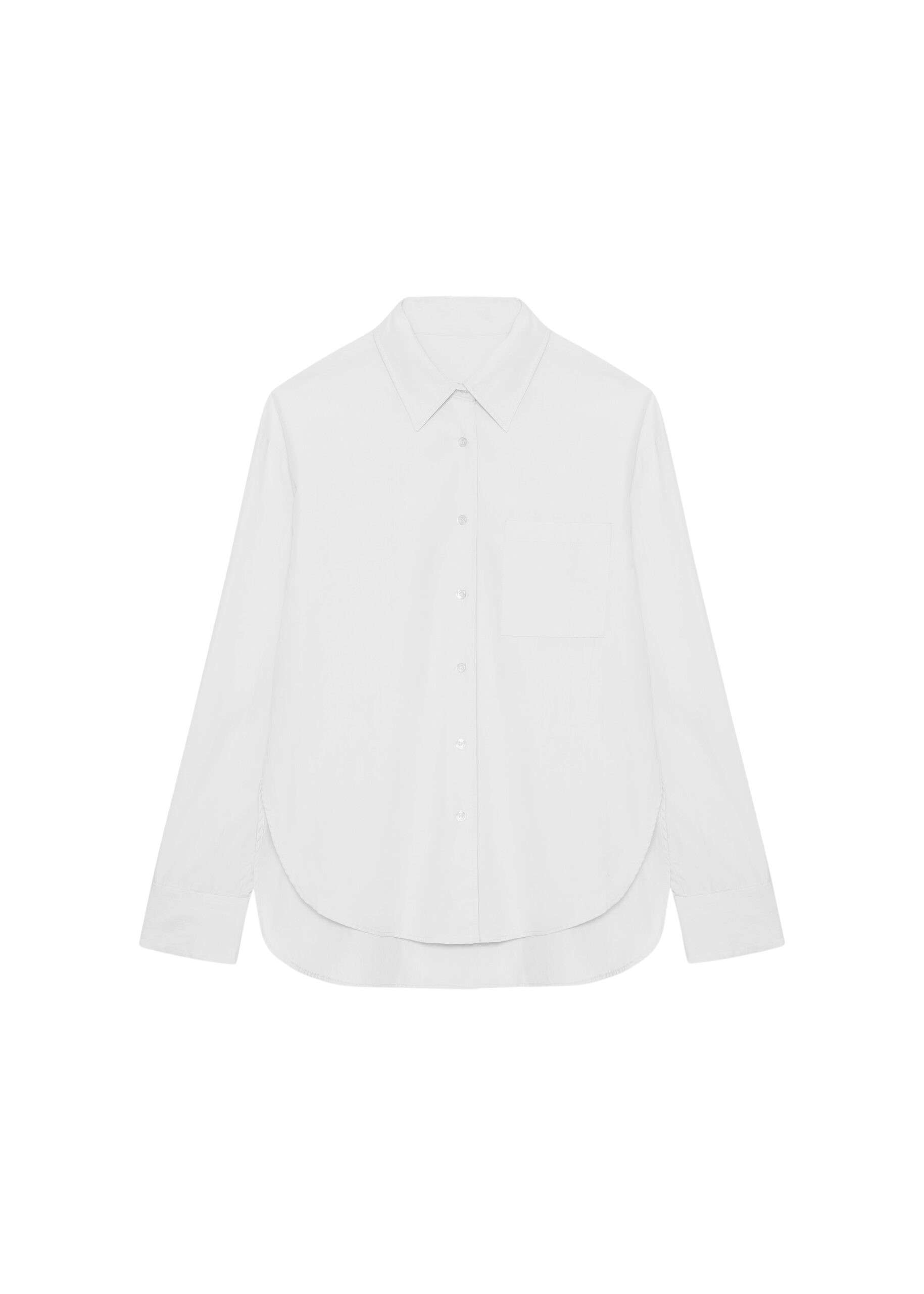 The Frankie Shop Lui Organic Cotton Shirt – White