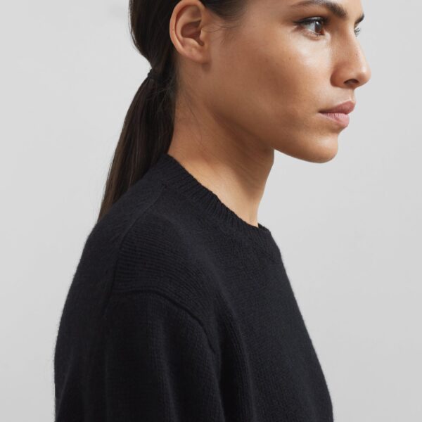 The Frankie Shop Maxime Knit Sweater Dress – Black, view 4