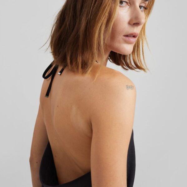 The Frankie Shop Melwin Halter Vest – Black, view 4