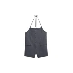 The Frankie Shop Melwin Halter Vest - Grey - Oversized Minimalist Jackets in Grey - Shop at Luxury Shoes 