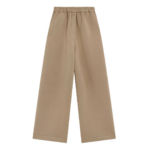 The Frankie Shop Mirca Neoprene Elastic Pants - Camel - Oversized Minimalist Pants in Brown - Shop at Luxury Shoes 