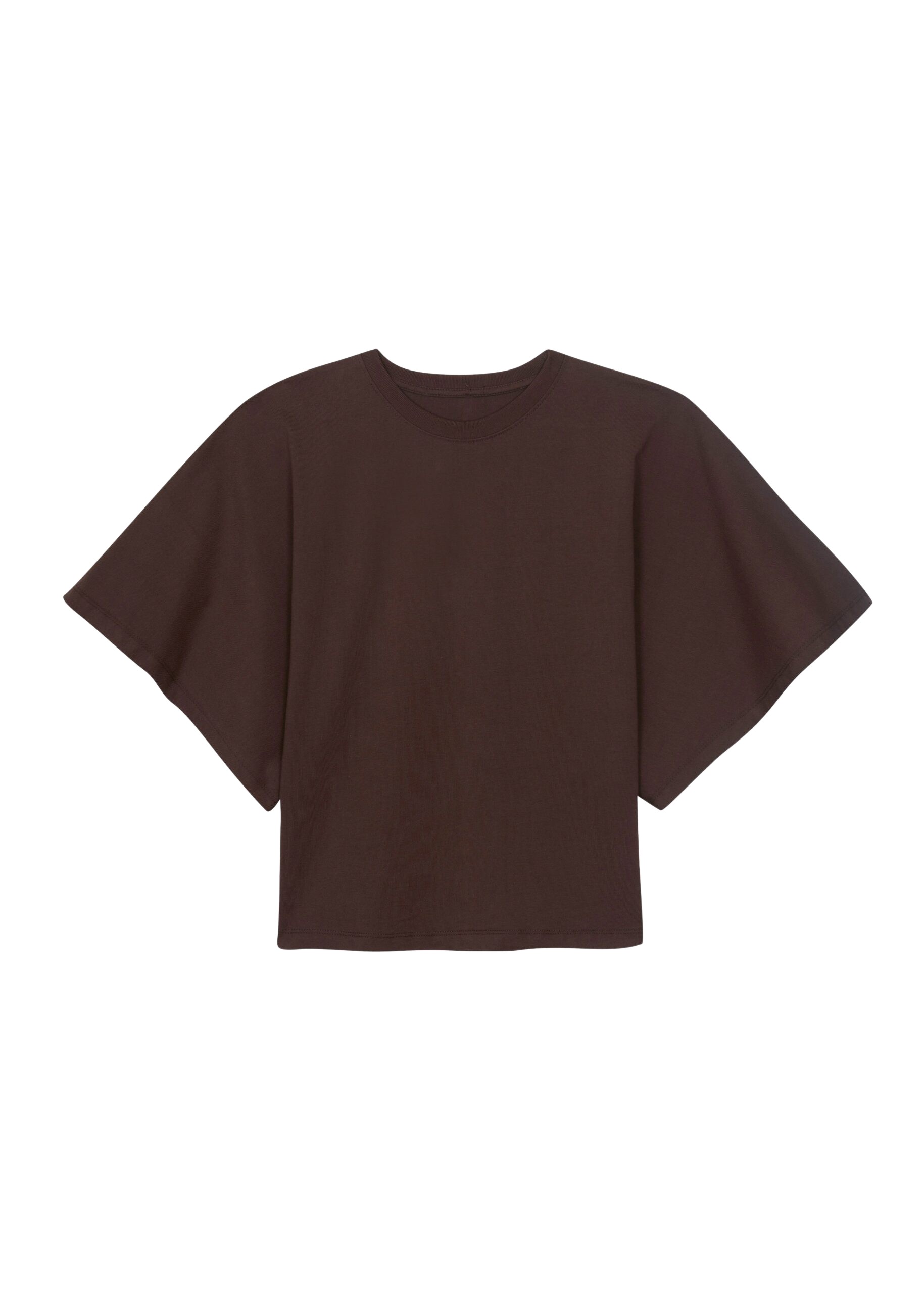 The Frankie Shop Modave Dolman Sleeve Tee – Brown Top