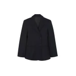 The Frankie Shop Morrison Crossover Blazer - Black - Oversized Minimalist Jackets in Black - Shop at Luxury Shoes 