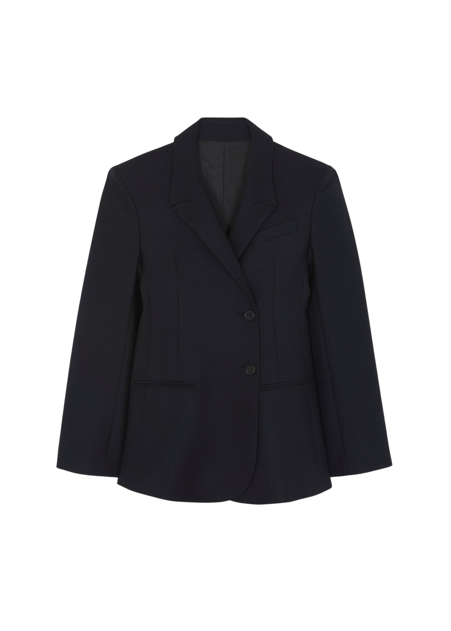 The Frankie Shop Morrison Crossover Blazer - Black - Oversized Minimalist Jackets in Black - Shop at Luxury Shoes 