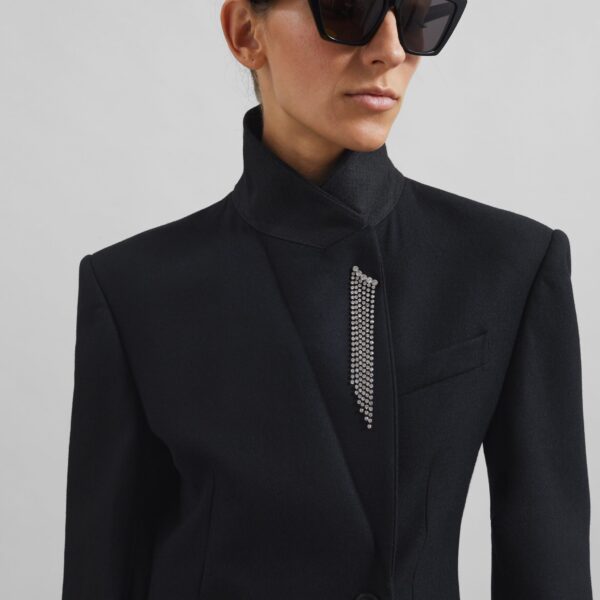 The Frankie Shop Morrison Crossover Blazer – Black, view 5
