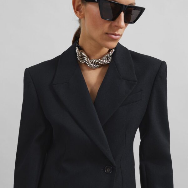 The Frankie Shop Morrison Crossover Blazer – Black, view 7
