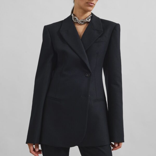 The Frankie Shop Morrison Crossover Blazer – Black, view 8