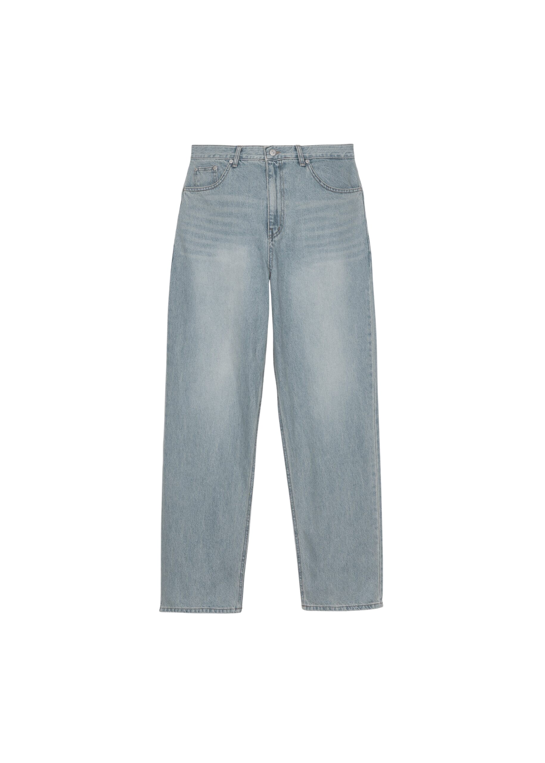 The Frankie Shop Morston Jeans - Light Wash - Oversized Minimalist Pants in Blue - Shop at Luxury Shoes 