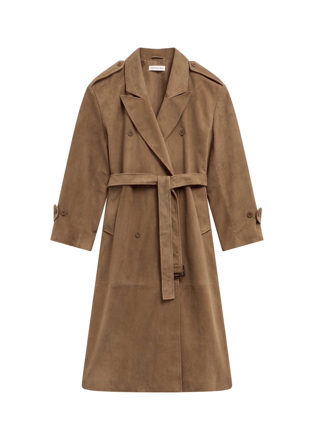 The-Frankie-Shop-Pembroke-Faux-Suede-Trench-Camel-coveti-934605_nobg The Frankie Shop Pembroke Faux Suede Trench - Camel - Oversized Minimalist Coats in Brown - Shop at Luxury Shoes