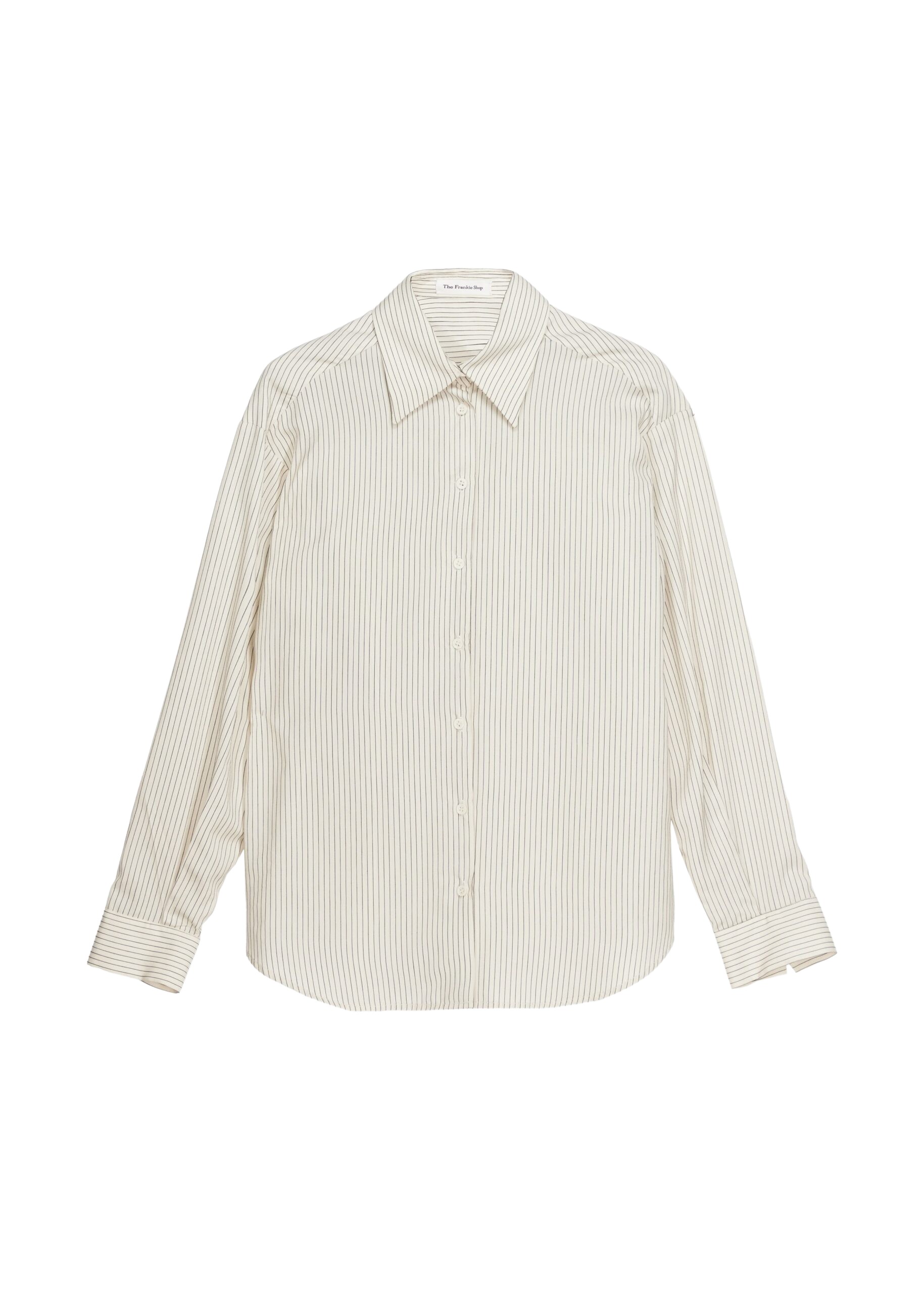 The Frankie Shop Peri Striped Shirt – Ivory/Black