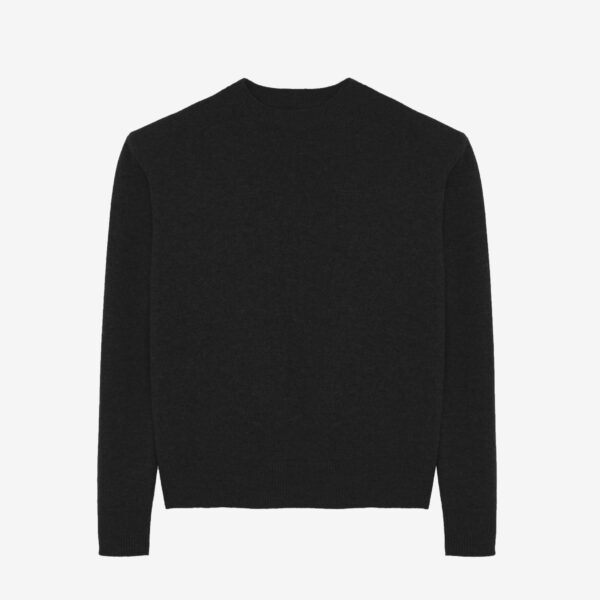 The Frankie Shop Rafaela Padded Knit Sweater – Black, view 8