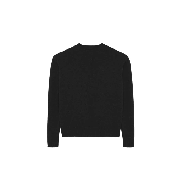 The Frankie Shop Rafaela Padded Knit Sweater - Black - Oversized Minimalist Knitwear in Black - Shop at Luxury Shoes 